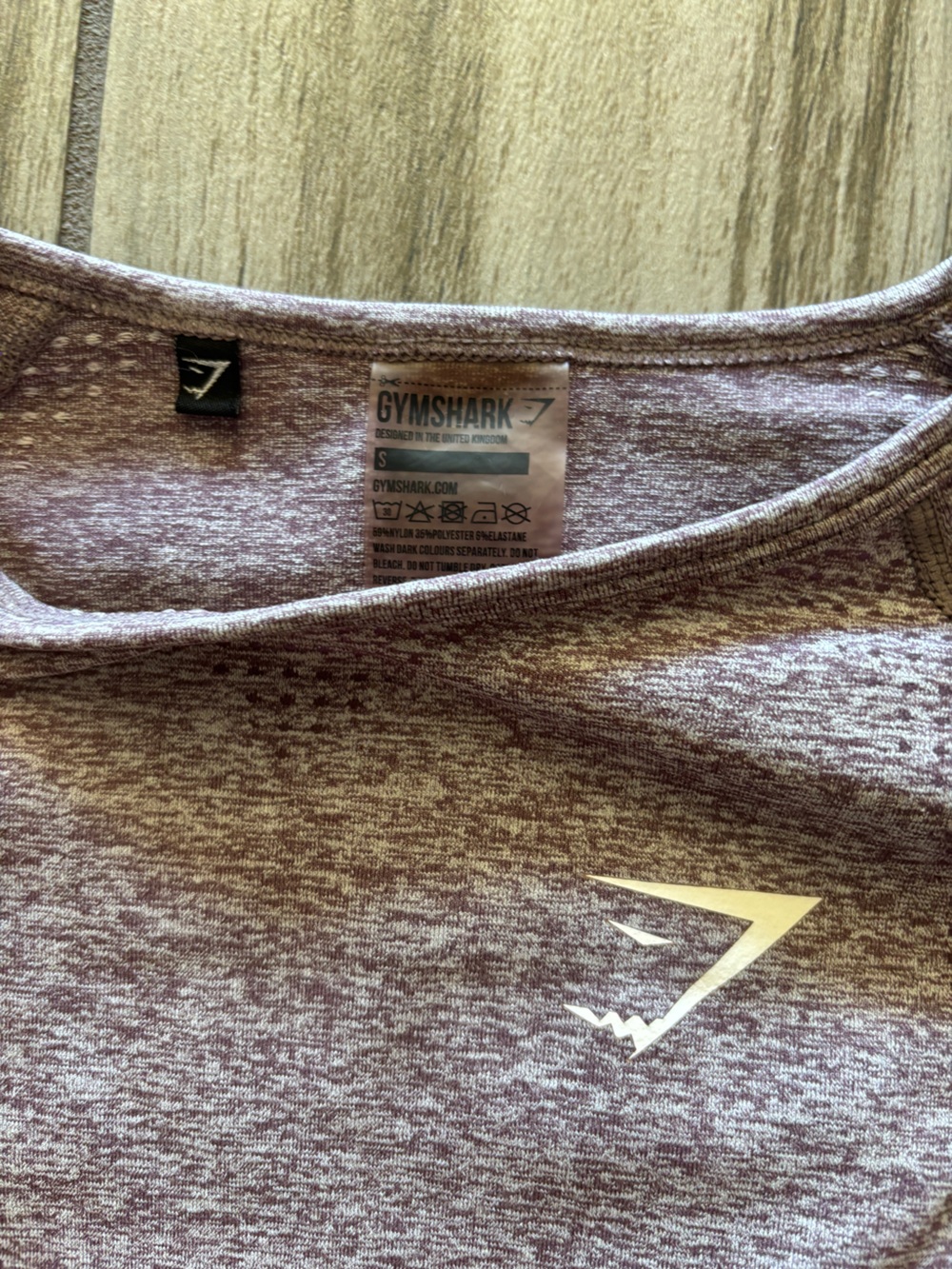Gymshark Seamless Long Sleeve Top - Mauve Heathered - Picture 6 of 6